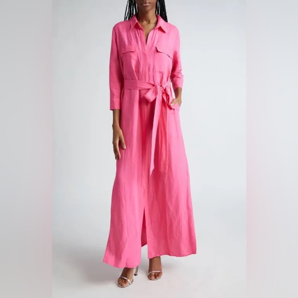 Nwt L’AGENCE Cameron Long Shirt Dress - Picture 4 of 9